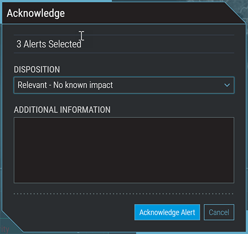 Acknowledge Alerts