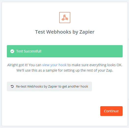 Successful Zapier Test