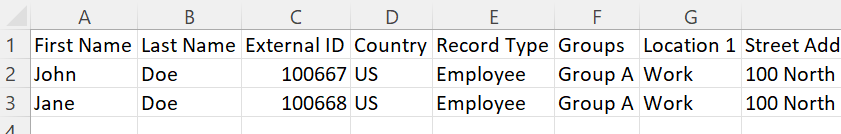 SSO User ID - CSV Fixed