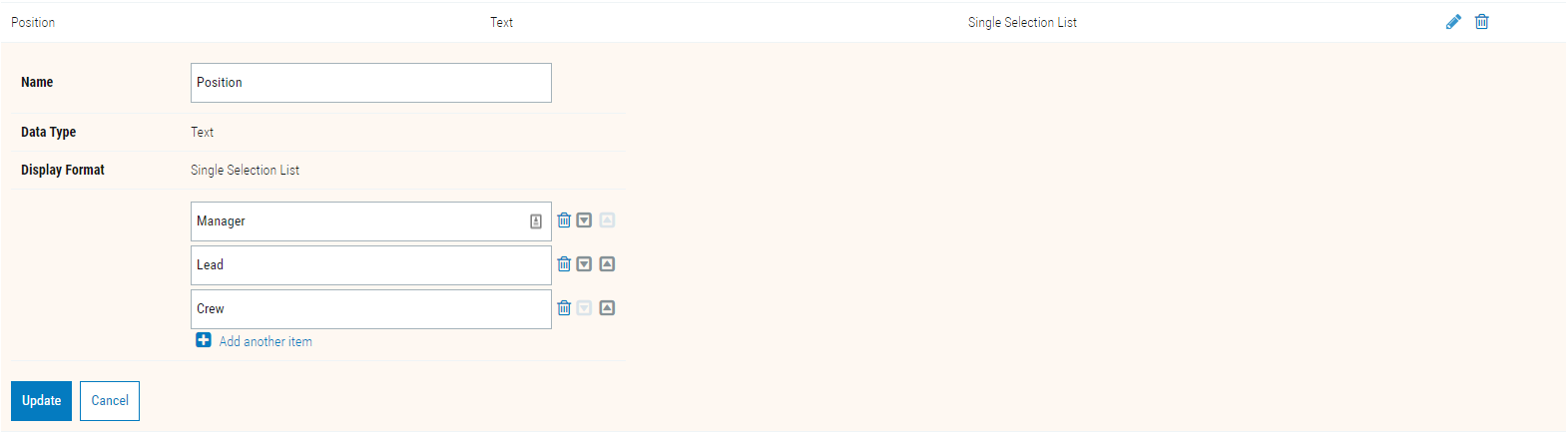 Additional Information Name Updated