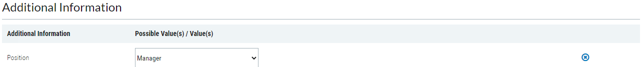 Additional Information Name Updated
