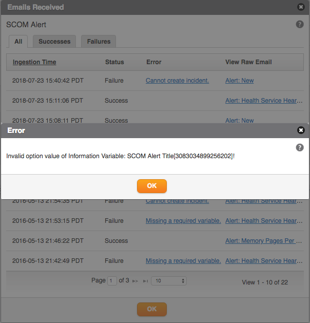 Required Variable Error