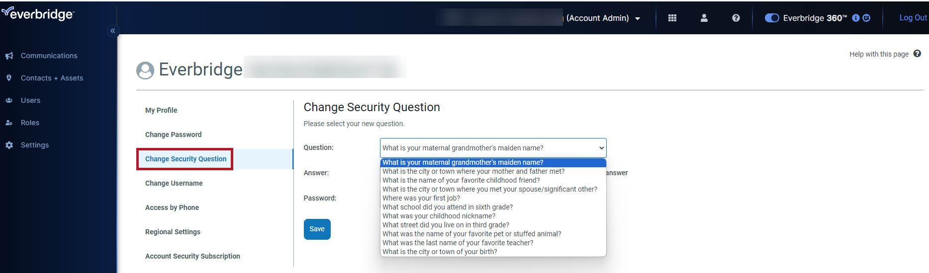 list of security questions