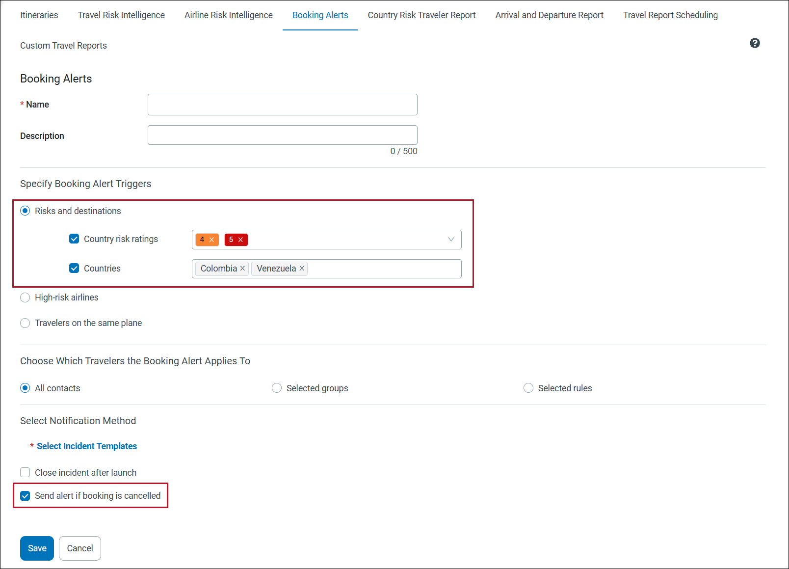 Cancellation Booking Alert for High Risk Destination.png