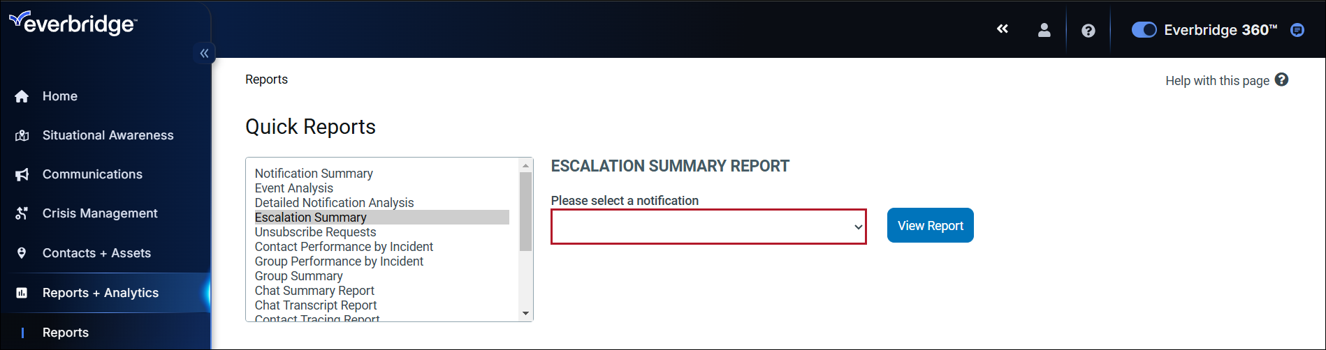 Escalation Summary Report Choose Notification.png