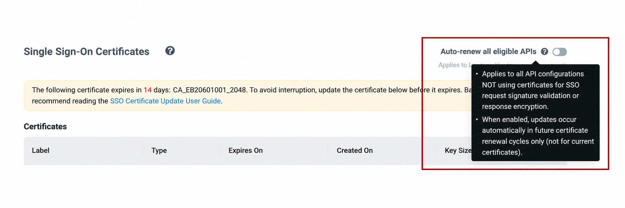 Auto-renew toggle
